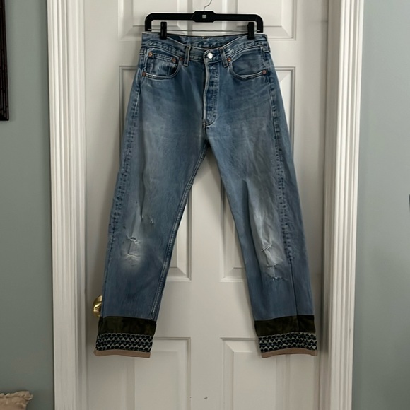 Vintage Arden B Levi blues, greens  Accent Blue Jeans, medium, 1990s - Picture 1 of 16